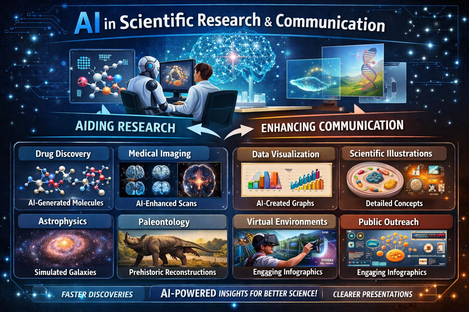 AI Image Generation in Scientific Research and Communication
